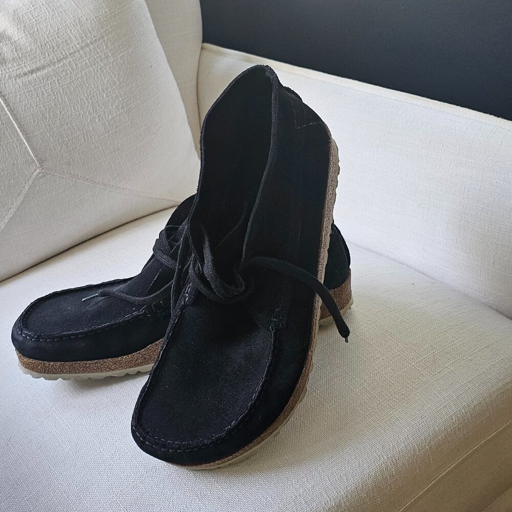 Birkenstock Maidan Suede Leather Black Men's 46
